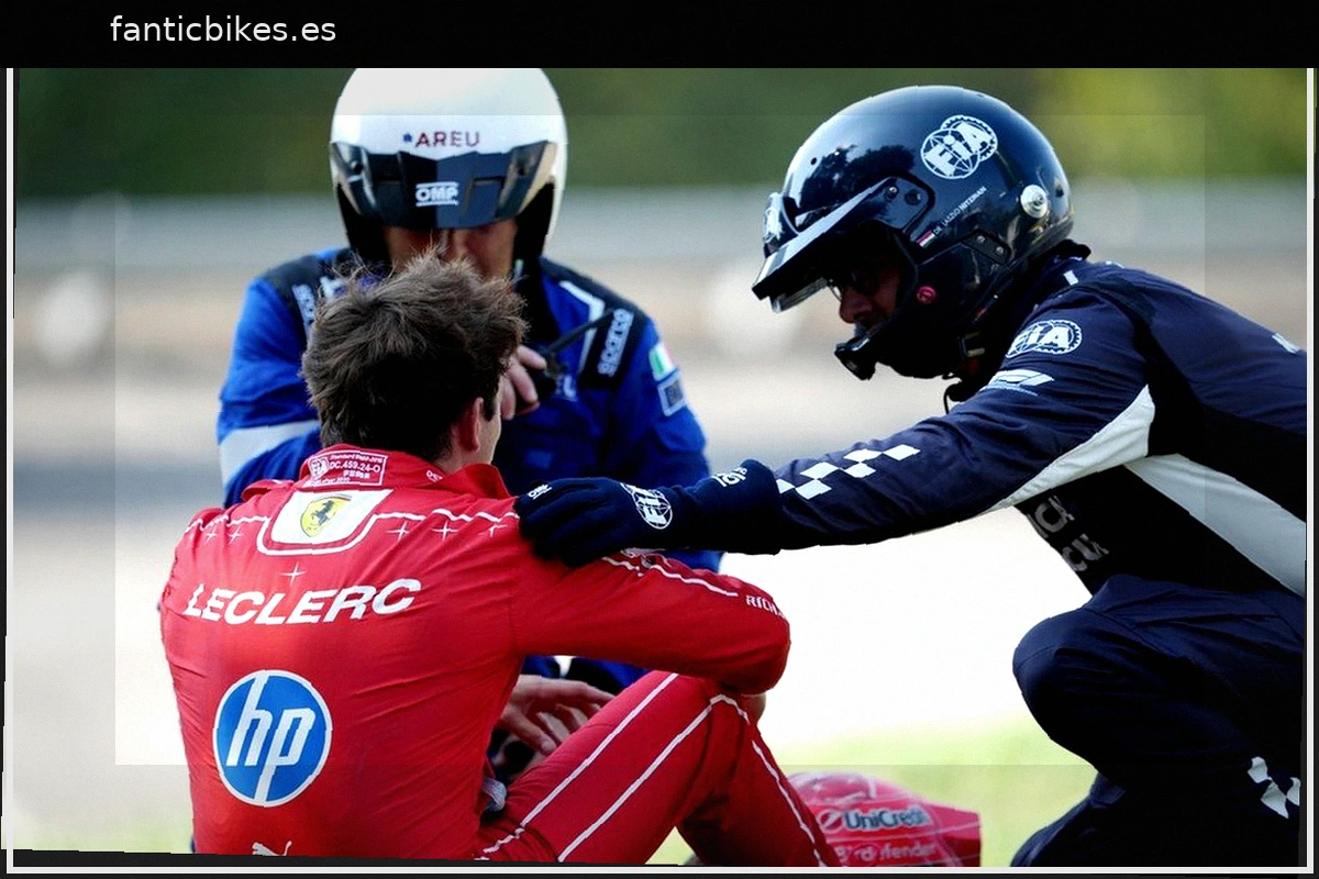 Fuerte accidente de Leclerc lo saca del GP de Italia de F1